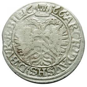 Picture 2 for: 3 kreuzer 1666 Leopold I Silesia Wroclaw