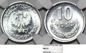Picture for: 10 groszy 1969 GRADING NGC