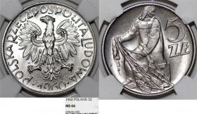 Picture for: 5 złotych 1960 Rybak GRADING NGC