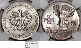 Picture for: 10 złotych 1971 Powstanie Śląskie GRADING NGC