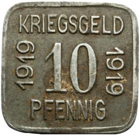 Picture for: 10 pfennig 1919 Zielona Gora Grunberg