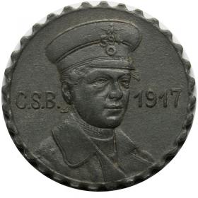 Picture 2 for: 15 pfennig 1917 tram token Crefeld