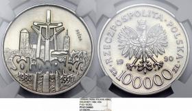 Picture for: 100000 złotych 1990 Solidarność próba GRADING NGC