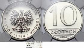 Picture for: 10 złotych 1984 próba GRADING NGC