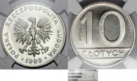 Picture for: 10 złotych 1989 próba GRADING NGC