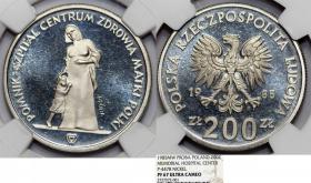 Picture for: 200 złotych 1985 Pomnik Szpital próba GRADING NGC