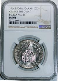 Picture for: 10 złotych 1964 Kazimierz Wielki próba GRADING NGC