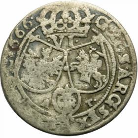 Picture 2 for: 6 groschen 1666 John Casimir Krakow