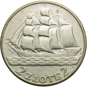 Picture for: 2 zlote 1936 Ship Second Polish Republic Warsaw