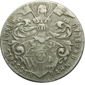 Picture 2 for: 10 pfennig tram token Wroclaw Breslau