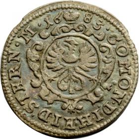 Picture 2 for: 1 kreuzer 1683 Christian Ulrich I Duchy of Olesnica Olesnica