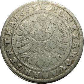 Picture 2 for: 15 kreuzer 1663 Louis II of Brieg Duchy of Brzeg  Legnica  Wolow Brzeg