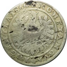 Picture 2 for: 15 kreuzer 1664 George III of Brieg Duchy of Brzeg  Legnica  Wolow Brzeg