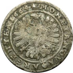 Picture 2 for: 15 kreuzer 1664 George III of Brieg Duchy of Brzeg  Legnica  Wolow Brzeg