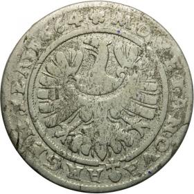 Picture 2 for: 15 kreuzer 1664 Chistian Duchy of Brzeg  Legnica  Wolow Brzeg