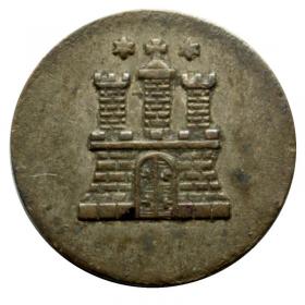 Picture 2 for: 1 dreiling 1851 Hamburg