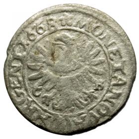 Picture 2 for: 1 kreuzer 1668 Christian Duchy of Brzeg  Legnica  Wolow Brzeg