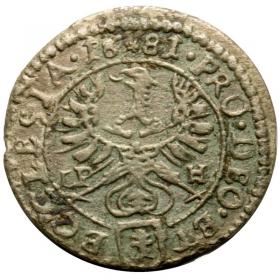 Picture 2 for: 1 kreuzer 1681 Frederick of Hesse Duchy of Nysa