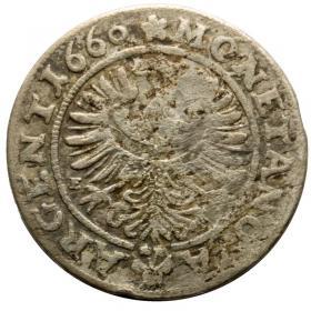 Picture 2 for: 3 kreuzer 1660 Louis II of Brieg Duchy of Brzeg  Legnica  Wolow