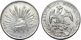 Picture for: 8 reali 1892 GoRS Guanajuato Meksyk srebro