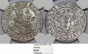 Picture for: Ort 1623/4 Zygmunt III Waza Gdańsk AU 58