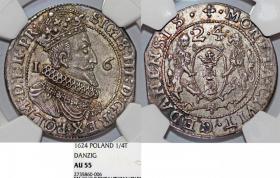 Picture for: Ort 1623/4 Zygmunt III Waza Gdańsk AU 55