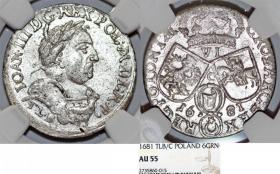 Picture for: Szóstak 1681 TLB / C Jan III Sobieski Kraków AU 55