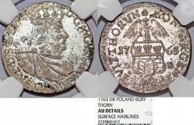 Picture for: Szóstak 1763 DB August III Toruń AU grading