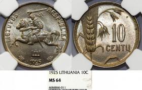 Picture for: 10 centu 1925 Litwa MS 64