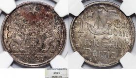 Picture for: Gulden 1923 Wolne Miasto Gdańsk MS 63