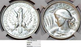 Picture for: 2 złote 1925 Kobieta z Kłosami AU 55