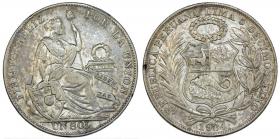 Picture for: 1 sol 1934 Peru Lima srebro