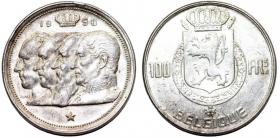 Picture for: 100 franków 1950 Belgia srebro