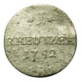 Picture for: 1 kreuzer 1752 Frederick the Great Germany Wroclaw