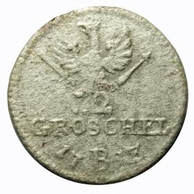 Picture 2 for: 2 Groeschel 1753 Frederick the Great Wroclaw