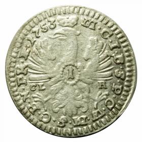 Picture 2 for: 1 kreuzer 1753 Frederick the Great Bayereuth