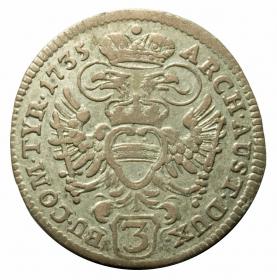 Picture 2 for: 3 kreuzer 1735 Charles VI Austria Wien