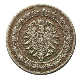 20 pfennig 1887 Frederick William II of Prussia Stuttgart