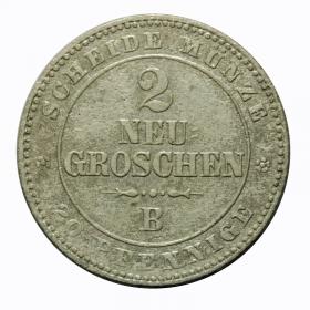 Picture for: 2 new groschen 1865 John of Saxony Austria