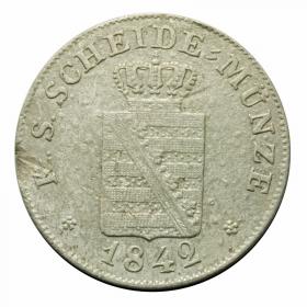 Picture 2 for: 2 new groschen 1842 Friedrich August II Austria