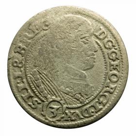Picture for: 3 kreuzer 1661 George III of Brieg Duchy of Brzeg  Legnica  Wolow Brzeg
