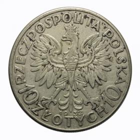 Picture 2 for: 10 zlotych 1932 Head of Women Second Polish Republic Warsaw