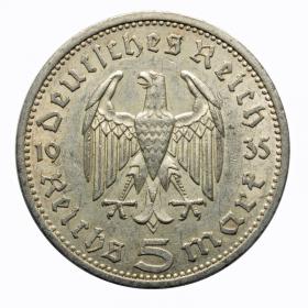 Picture 2 for: 5 mark 1935 A Paul von Hindenburg Germany Berlin