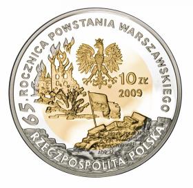 Picture 2 for: 10 zl 2009 65th anniversary of the Warsaw Uprising  Tadeusz Gajcy