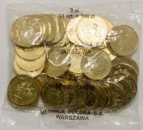 Picture for: 2 zl 2010 Lesser horseshoe bat 50 pieces Mint coin bag