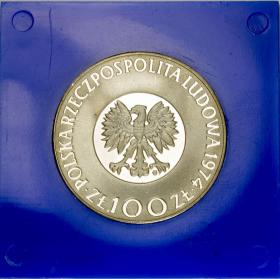 Picture 2 for: 100 zl 1974 Mikolaj Kopernik silver