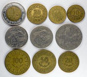 Picture for: Set of 10 coins Tunisia Egypt
