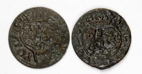 Picture 2 for: Schilling 1623 and 1624 Sigismund III Vasa Bydgoszcz 2 pieces