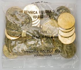 Picture for: 2 zl 2005 Wloclawek 50 pieces Mint coin bag