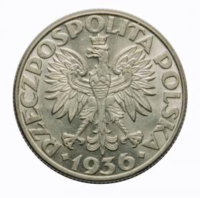 Picture 2 for: 2 zlote 1936 Sailing ship Second Polish Republic Warsaw